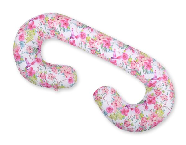 Maternity Support Pillow C - hummingbirds in flowers - Image 2