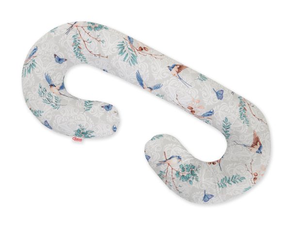 Maternity Support Pillow C - Blue birds - Image 2