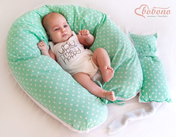 Multifunctional pregnancy pillow Longer - Mini-rosette mint - Image 4
