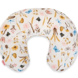 Breastfeeding Pillow Nursing Croissant Pillow, removable, Hands-Free Feeding- Summer meadow