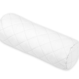 Decorative roller pillow - white