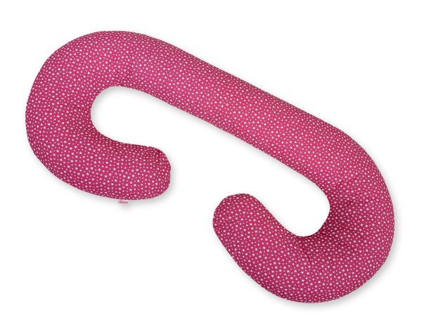Maternity Support Pillow C - wine red stars - Image 2