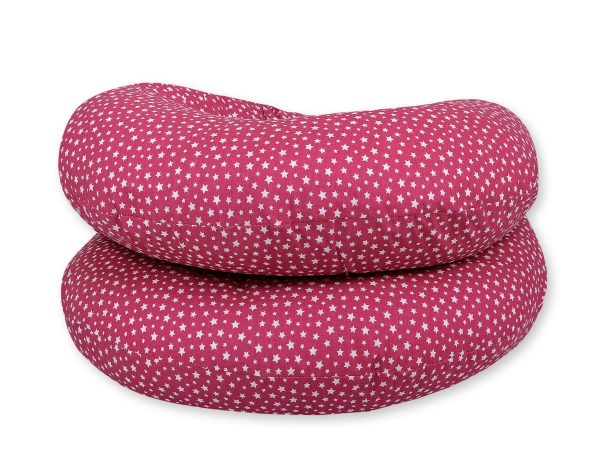 Maternity Support Pillow C - wine red stars - Image 3