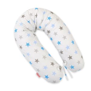 Multifunctional pregnancy pillow Longer - Grey-blue stars