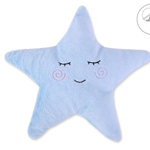 Pillow LITTLE STAR with rattle- blue