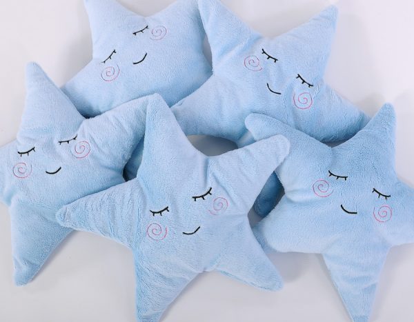 Pillow LITTLE STAR with rattle- blue - Image 2