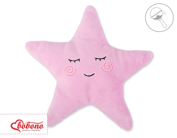 Pillow LITTLE STAR with rattle- pink - Image 4