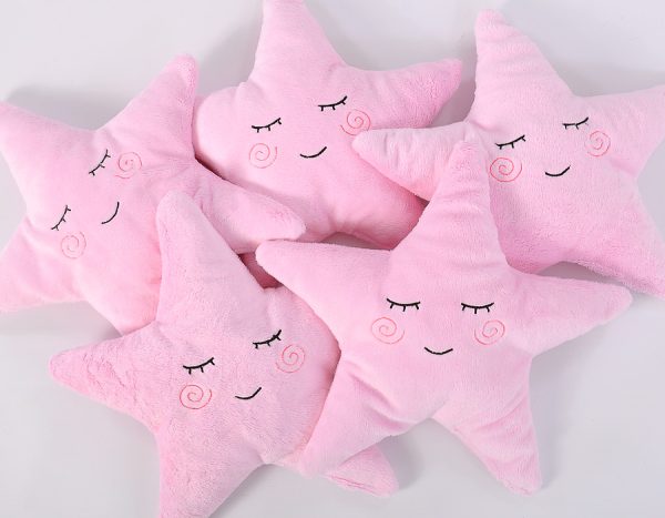 Pillow LITTLE STAR with rattle- pink - Image 3