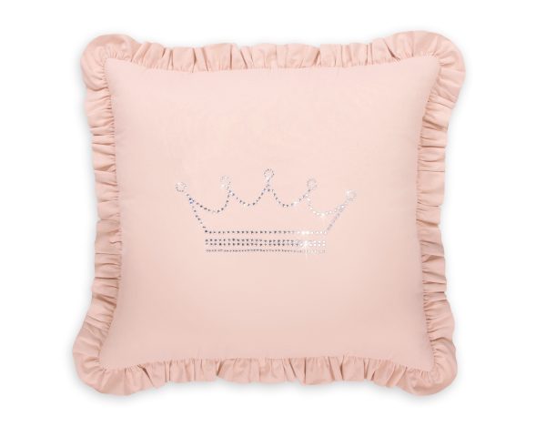 Decorative pillow with application - powder pink - Image 5