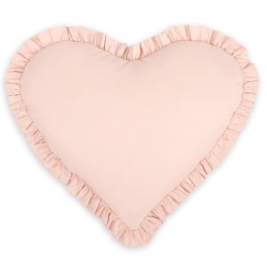 Decorative heart pillow - powder pink