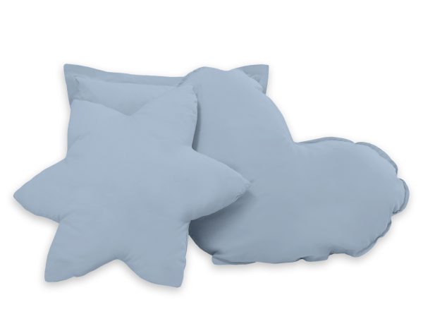 Teepee tent for kids + playmat + pillows + decorative feathers - pastel blue - Image 7