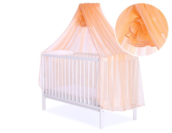 Mosquito-net made of chiffon - peach