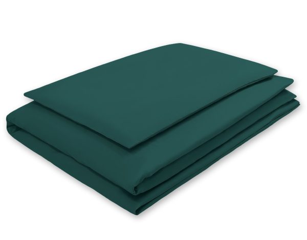Bedding set 2-pcs bottle green 120x90 cm - pillowcase and duvet covers
