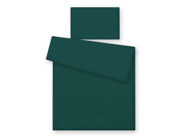 Bedding set 2-pcs bottle green 120x90 cm - pillowcase and duvet covers - Image 3