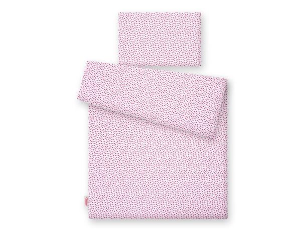 Baby cotton bedding set 2-pcs 120x90 - burgundy stars - Image 2
