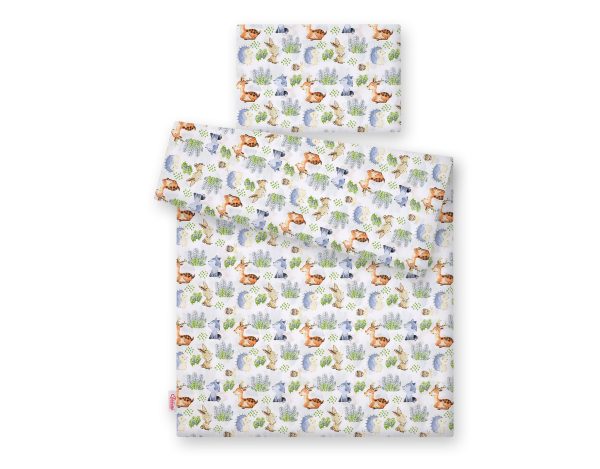 Baby cotton bedding set 2-pcs 120x90 cm- Forest Adventure - Image 2