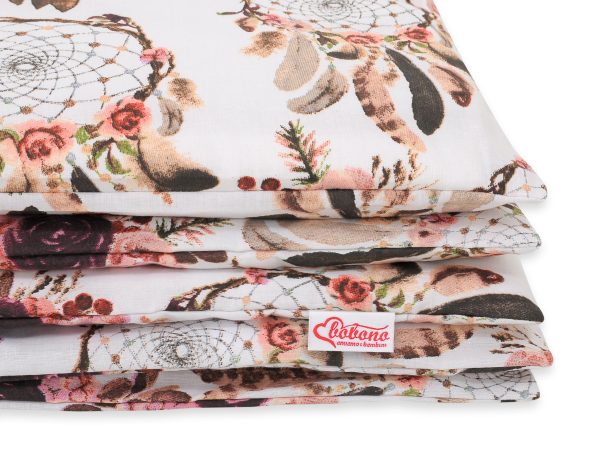 Baby cotton bedding set 2-pcs 120x90 cm- flower dream catchers - Image 3