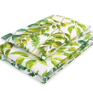 Baby cotton bedding set 2-pcs 135x100 cm - eucalyptus