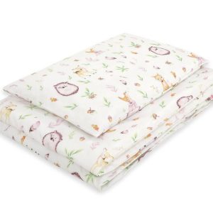 Baby cotton bedding set 2-pcs 135x100 cm - forest softness