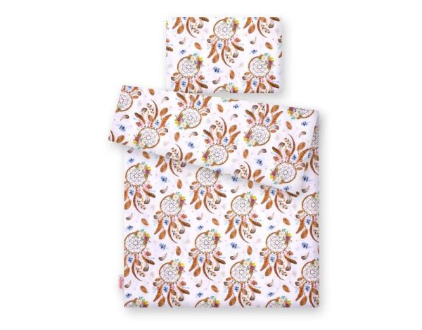 Baby cotton bedding set 2-pcs 120x90 cm- dream catchers white - Image 4