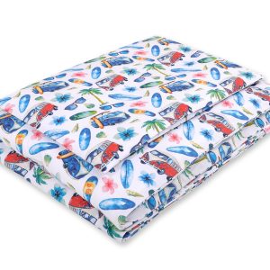 Baby cotton bedding set 2-pcs 120x90 cm- bus