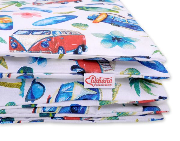 Baby cotton bedding set 2-pcs 120x90 cm- bus - Image 2