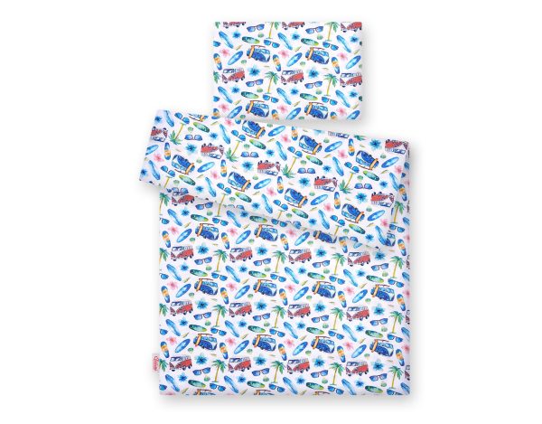 Baby cotton bedding set 2-pcs 120x90 cm- bus - Image 3