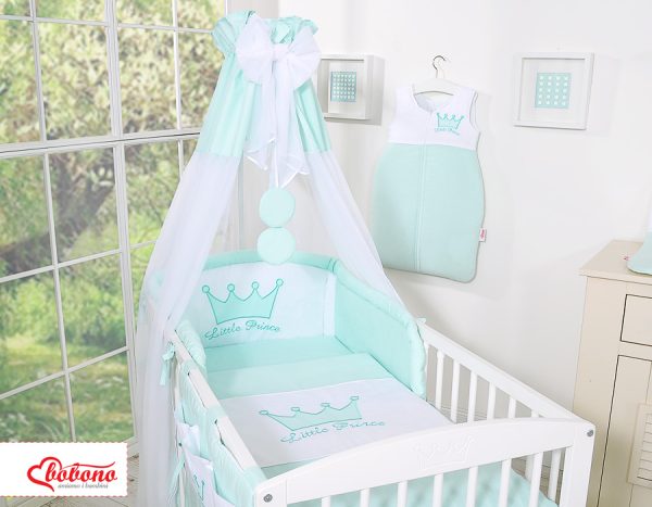 Bedding set 5-pcs with canopy- Little Prince mint - Image 3