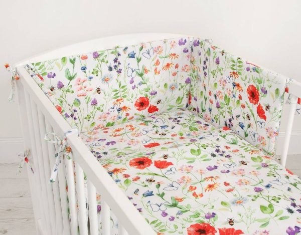 Baby cotton bedding set 2-pcs 135x100 cm- meadow - Image 3