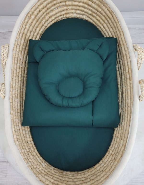 Duvet with pillow - 2pcs set - bottle green - Image 2