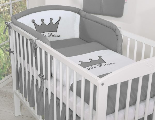 Bedding set 3pcs- Little Prince/Princess anthracite - Image 2