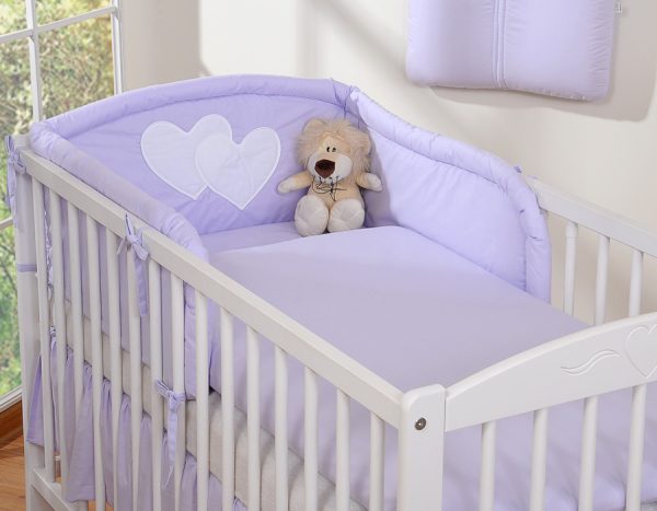 Bedding set 2-pcs- Hanging Hearts lilac - Image 9