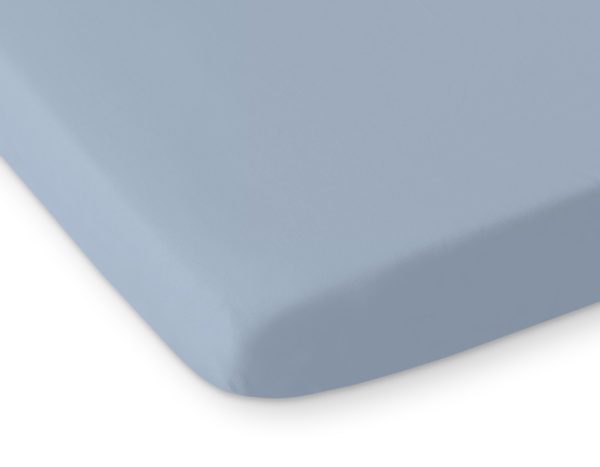 Sheet made of cotton 120x60cm white- pastel blue
