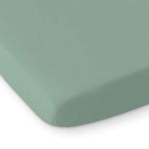 Sheet made of cotton 120x60cm white- pastel green