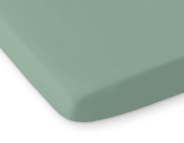 Sheet made of cotton 140x70cm white- pastel green