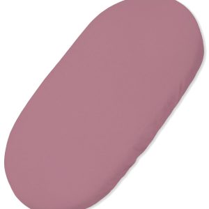 Sheet made of cotton for moses basket mattress 75x35 cm - pastellviolett