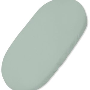 Sheet made of cotton for moses basket mattress 75x35 cm - pastel green