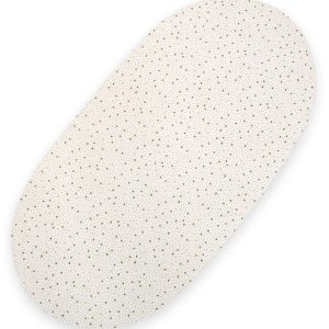 Sheet made of cotton for moses basket mattress 75x35 cm - mini gold stars