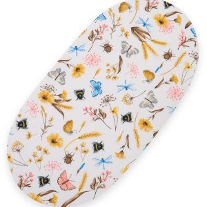 Sheet made of cotton for moses basket mattress 75x35 cm - Summer meadow