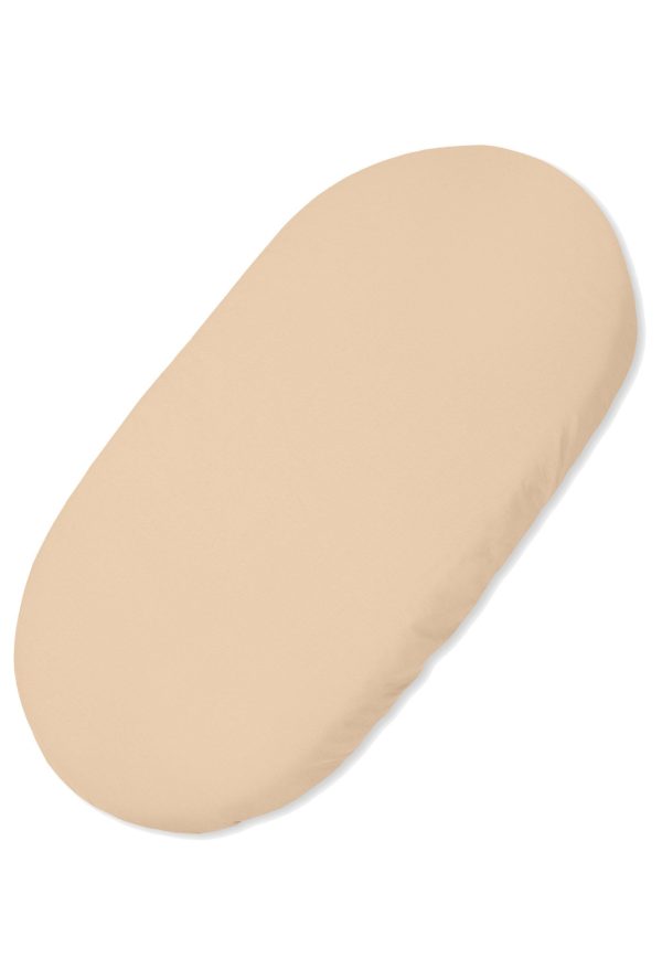 Sheet made of cotton for moses basket mattress 75x35 cm - beige