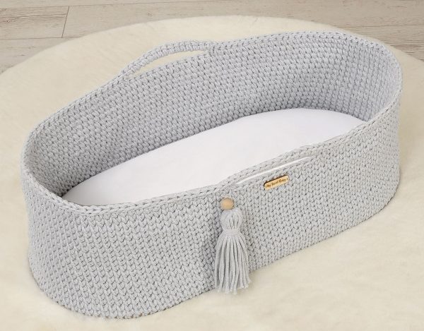 Sheet made of cotton for moses basket mattress 75x35 cm - white - Image 4