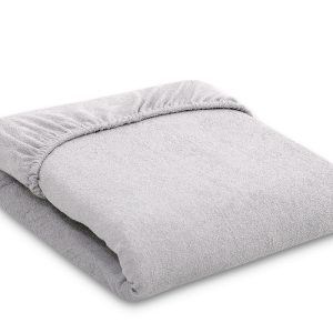 Sheet made of frotte (terry) 140x70cm- gray