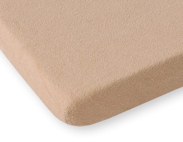 Sheet made of frotte (terry) 120x60cm- light brown - Image 2