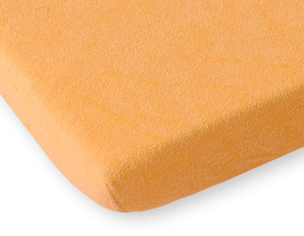 Sheet made of frotte (terry) 140x70cm- Orange - Image 2