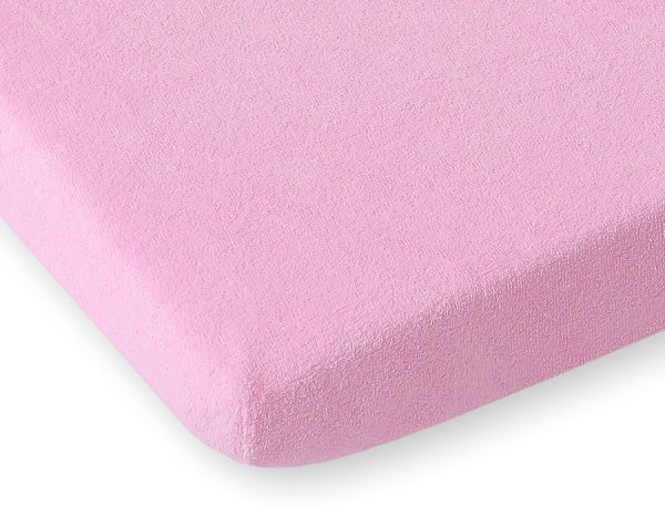 Sheet made of frotte (terry) 120x60cm- Pink - Image 2