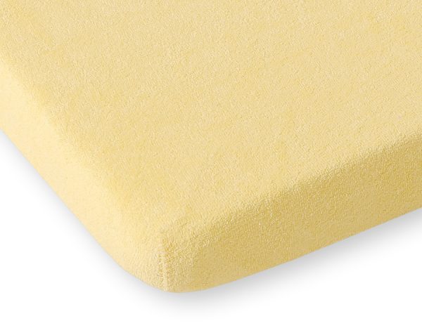 Sheet made of frotte (terry) 120x60cm- Yellow - Image 2