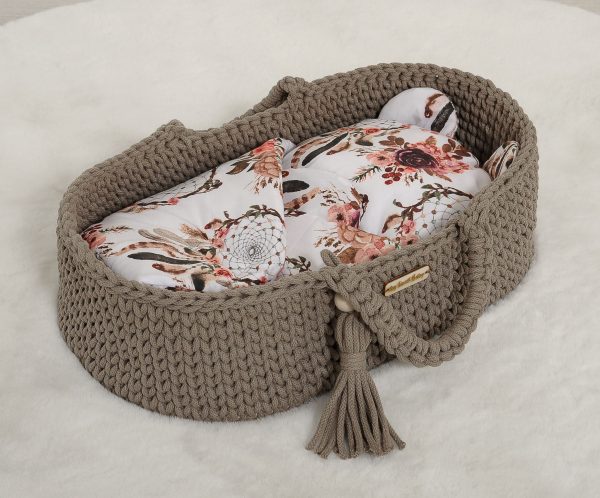 Doll's swaddling cone with pillow - flower dream catchers - Image 3