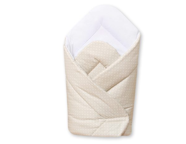 Babynest - white polka dots on beige