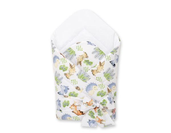 Double-sided baby nest with bow - Forest Adventure