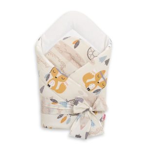 Double-sided baby nest with bow - little Indians